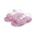 thumbnail image 4 of Sandals for Girls, Thick-Soled Crystal Jelly Princess Shoes with Bow , Spring/Summer Style, Comfortable Childrens Sandals, 4 of 9