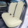 thumbnail image 3 of For 2016-2024 Honda Civic FH Group Neoprene Custom Fit Car Seat Covers Waterproof  - Rear Solid Beige, 3 of 4
