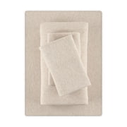 Mainstays Cotton Rich Extra Soft Jersey Bed Sheet Set, Queen, Oatmeal, 4 Pieces