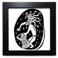 thumbnail image 1 of Cadre Photo Carré Noir Contour Pharaon Égyptien Ancien pour Mur Ou Table, 1 of 3