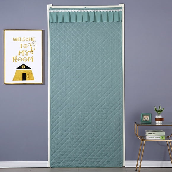 Thermal Insulated Door Curtain 31.5" x 78.7" Winter Door Cover Blocks Cold Retains Warmth Energy Saving Thick Fabric Windproof Waterproof Soundproof
