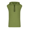thumbnail image 3 of DPTALR T-Shirt de Sport Sans Manches Décontracté à Capuche Solide pour Hommes, 3 of 5