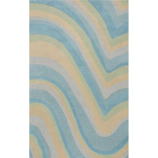 HomeRoots 353532 27 x 45 in. Wool Ocean Area Rug