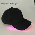 thumbnail image 1 of MesaSe Fashion Unisex Solid Color LED Luminous Baseball Hat Christmas Party Peaked Cap, 1 of 10