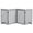 Light Grey, variant on PawHut 80" Extra Wide Freestanding Pet Gate with Support Feet, Black