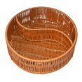 thumbnail image 2 of Food Serving Basket, Divided Basket Organizer, Multifunctional Handwoven Storage Round S Type, 2 of 9