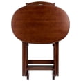thumbnail image 4 of Nathan 5-PC Snack Table Set Cappuccino, 4 of 9