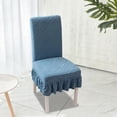 thumbnail image 4 of EGNMCR Décoration pour la Maison, Décoration de Pièce, Décoration Murale Housse de Chaise de Table à Manger Élastique Demi-Ronde Housse de Chaise Ménagère Coussin Dossier une Universelle Housse de Tabouret en Flocage Housse, 4 of 6