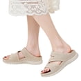 thumbnail image 1 of IUJSOY Walking Sandals for Women Lightweight Mesh Open Toe Comfort Footbed Platform Slip on Shoes, 1 of 8