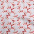 thumbnail image 1 of oneOone Popeline de Coton Rouge Tissu Floral Matériel de Couture Tissu Imprimé au Mètre 42 Pouces de Large, 1 of 5