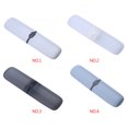 thumbnail image 1 of Ruiboury Toothbrush Storage Box Dust-proof Portable Cases Chopsticks Pencil Pen Container Organizer Holder Accessory Camping Transparent Black, 1 of 6