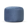 thumbnail image 1 of Gouchee Belgique Velvet Round Pouf / Ottoman, 1 of 3
