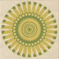 thumbnail image 1 of Ahgly Company Machine Washable Indoor Square Transitional Brown Area Rugs, 5' Square, 1 of 7
