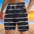 thumbnail image 4 of Soki Shorts de Plage Décontractés pour Hommes Shorts à Rayures en Liquidation, 4 of 5