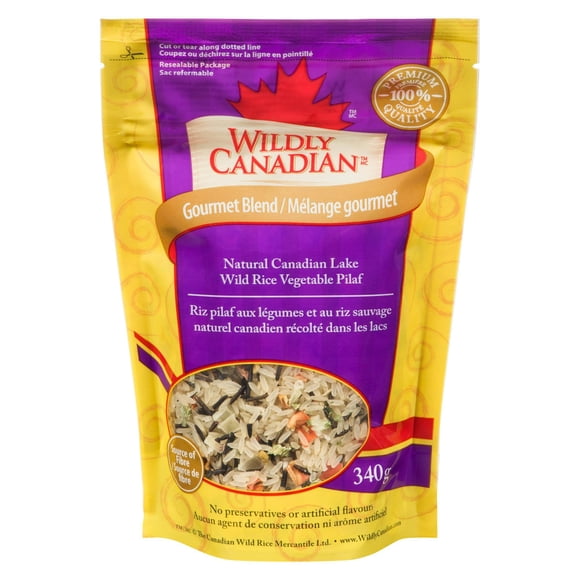 Natural Canadian Lake Wild Rice Vegetable Pilaf