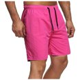 thumbnail image 1 of KIHOUT Short d'Été Rabais Mode Homme Uni Taille Élastique Taille Mi-Haute Ample Poches Bandage Short, 1 of 4