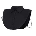 thumbnail image 1 of Ladies Fake Lapel Collar Monochrome Button Decoration Detachable Fake Collar, 1 of 5