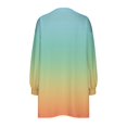 thumbnail image 5 of RXIRUCGD Womens Oversized Crewneck Sweatshirt Printed Long Sleeve Tunic Tops, Yellow, Size: M, 5 of 5