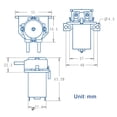 thumbnail image 2 of Amdohai GROTHEN DC 24V Dosing Pump Peristaltic Pump Mini Water Liquid Pump Peristaltic Tube Head Self-Priming Function for Aquarium Lab Chemical Analysis Dosing Additives, L Style, 2 of 8