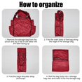 thumbnail image 4 of Sac de Magasinage Pliable à Grande Capacité à Blocs de Couleur, Imperméable et Sac d'Épaule pour Tasses, Sac de Rangement Portable, 4 of 6