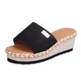 thumbnail image 2 of LSLJS Sandales Compensées Décontractées de Mode pour Femmes Dames Chaussures Pantoufles d'Extérieur, Pantoufles pour Femmes, 2 of 9