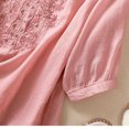 thumbnail image 4 of Birdeem Chemise Ample à Col en V Imprimée pour Femmes avec Manches Trois Quarts, 4 of 12