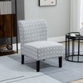 thumbnail image 2 of HOMCOM Accent Chair Slipper Side Chair for Living Room with Wood Legs Grey, 2 of 10