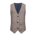 thumbnail image 2 of EGNMCR Tank Tops Men Men Solid Fashion Have Pockets Button Turn-down Collar Tanks Tops Blouse, 2 of 9