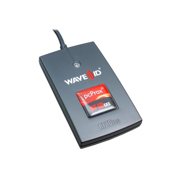 rf IDEAS WAVE ID Solo Keystroke CSN Black Reader - RFID reader - USB - black