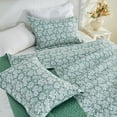 thumbnail image 2 of Gogreen Luxury Printed Quilt Set Twin Size, Lightweight Comforter Set, Oversized Bedspread Coverlet Quilted Bedding Set, with 2 Matching Pillowcases, for All Season, 2 of 9