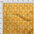 thumbnail image 2 of oneOone Silk Tabby Fabric Leaves & Floral Block Printed Fabric 1 Yard 42 Inch Wide, 2 of 4