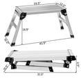 thumbnail image 2 of Costway HD EN131 Aluminum Platform Drywall Step Up Folding Work Bench Stool Ladder, 2 of 10