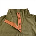 thumbnail image 4 of KIHOUT Chandails Homme Mode Décontractée Sport Col Montant Bouton Patchwork Manches Longues Chandail à Enfiler Blouse AG/L4, 4 of 6