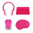 thumbnail image 1 of Tech Theory - Trousse pour la Maison et l'École, Comprend un Clavier Bluetooth, une Souris Sans Fil, un Casque Filaire et un Tapis de Souris, Rose, 1 of 5