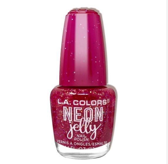 Neon Jelly Nail Polish - Ruby Rouge