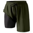 thumbnail image 2 of HXWCHs Vacation Men's Beachwear Board Shorts with Inner Compression Liner and Pocketed Design for Swim Trunks featuring Inseam Comfort and Quick-Dry Fabric XXXL Army Green, 2 of 4