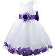 thumbnail image 2 of TiaoBug Sequined Lace Bodice Shining Crystal Waist Flower Party Summer Evening Prom Pageant Dress Purple 3, 2 of 5