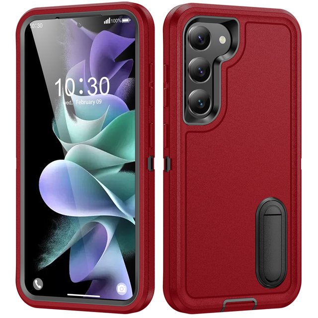 for Samsung Galaxy S23 5G Case, Samsung Galaxy S23 5G Phone Case with Built in Kickstand, Shockproof/Dustproof/Drop Proof Heavy Duty Military-Grade Rugged Protective Cover for Samsung Galaxy S23 5G