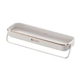 thumbnail image 2 of No Drill Wall Mounted Towel Rack Bathroom Shelf Plastic Storage Solution Modern Design Easy Install Stable Bracket Multifunctional Convenient Organizer 16in Long Lasting, 2 of 6