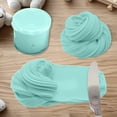 thumbnail image 4 of YoGold Butter Slime Cloud Slime Peach Slime Upgraded Mint Slime With Charms, Scented Sludge, Non-Sticky, Stress Relief Toy Dessert-Themed Jars For Creatives Crafts 1pcs M-Light blue, 4 of 7