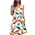 thumbnail image 2 of Ovzne Robes Grande Taille pour Femmes aux Formes Robe Femme Imprimée avec Poches Chemises de Nuit Sans Manches Tenue de Nuit Chemise de Nuit Col Rond Robe de Nuit Robe de Vacances Imprimée Liquidation, 2 of 7