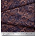 thumbnail image 2 of Soimoi Polyester Crepe Fabric Texture & Greek Key Geometric Printed Fabric 1 Yard 52 Inch Wide, 2 of 3