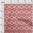 thumbnail image 2 of oneOone Georgette Viscose Red Fabric Asian Ikat Craft Projects Decor Fabric Printed By The Yard 42 Inch Wide, 2 of 4