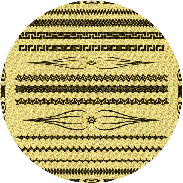 Ahgly Company Tapis Rond Lavable en Machine Intérieur Transitionnel Chêne Brun, 3 Pieds Rond