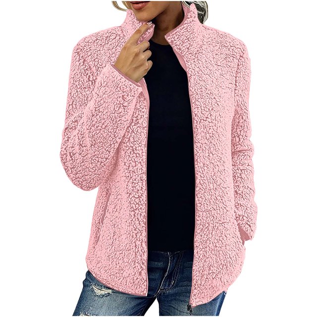 CEHVOM Femme Mode Manches Longues Confortable Hauts Amples Poche Manteau Long Blouse Liquidation