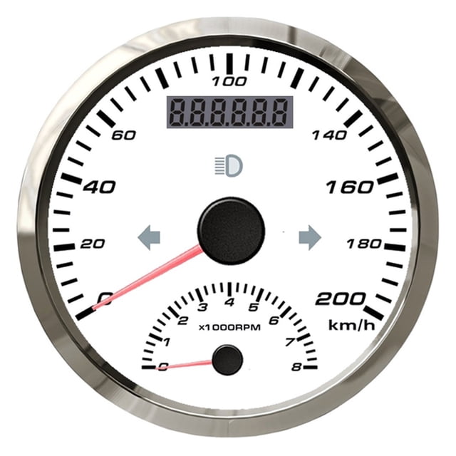 60 Km/h GPS Speedometer Car Truck Boat ATV Digital Gauge With 4000 RPM Tachometer 9-32V