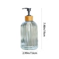 thumbnail image 2 of EGNMCR Bathroom Storage & Organization Vertical Glass Soap Dispenser Bathroom Hand Soap Dispenser 14 Ounce Kitchen Hand Soap And Dishwashing Soap Dispenser Set Soap press, 2 of 6