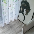 thumbnail image 4 of ZZkhGO Leaf Pattern Sheer Window Voile Curtain, Single Panel Fabric Drape 200x100cm, Polyester Curtain for Living Room, 4 of 7
