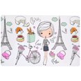 thumbnail image 1 of Plastic Placemat Girl In Paris 12 X 18 - Set of 12, 1 of 3