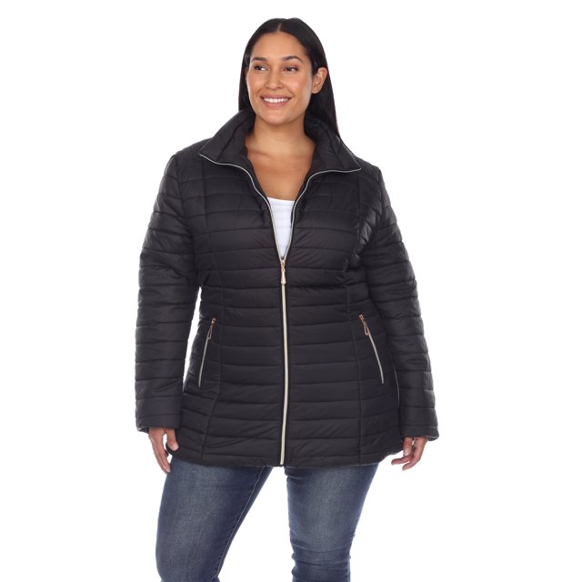 White Mark Manteau Matelassé pour Femme